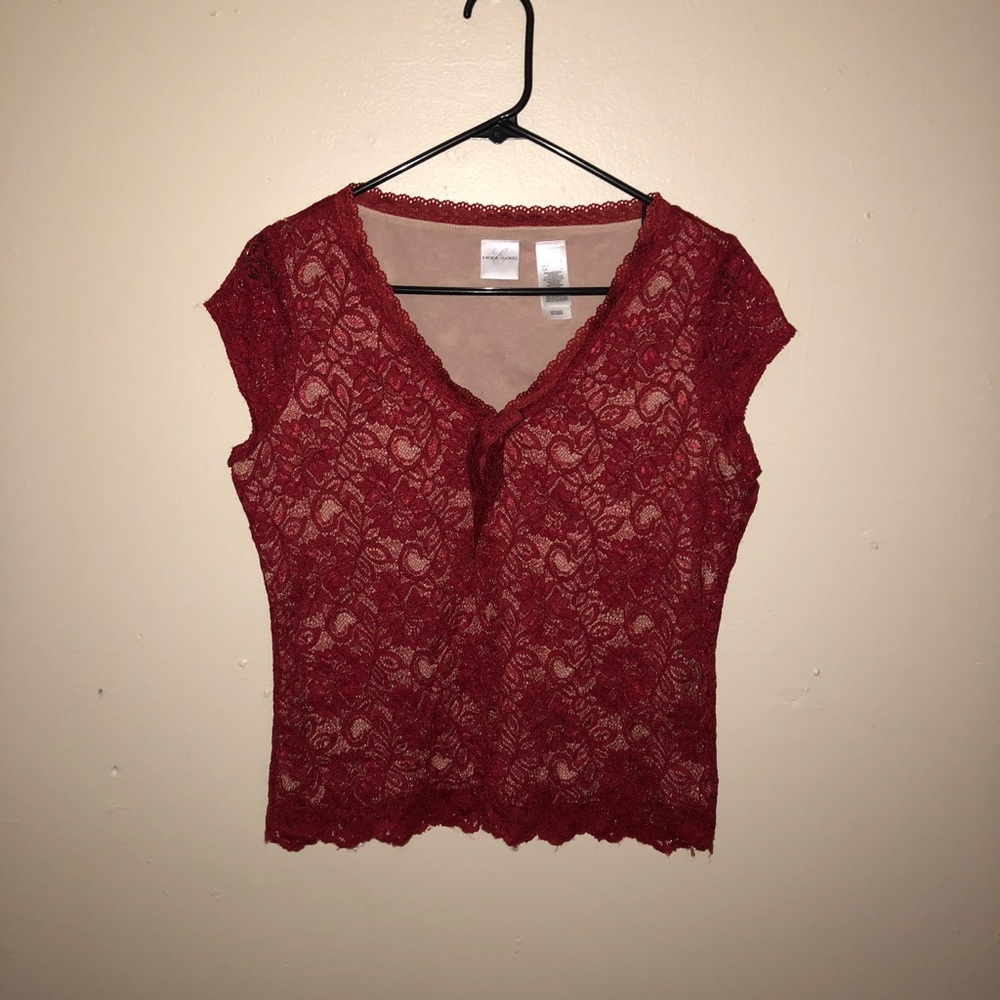 ‼️Emma James Red Blouse‼️